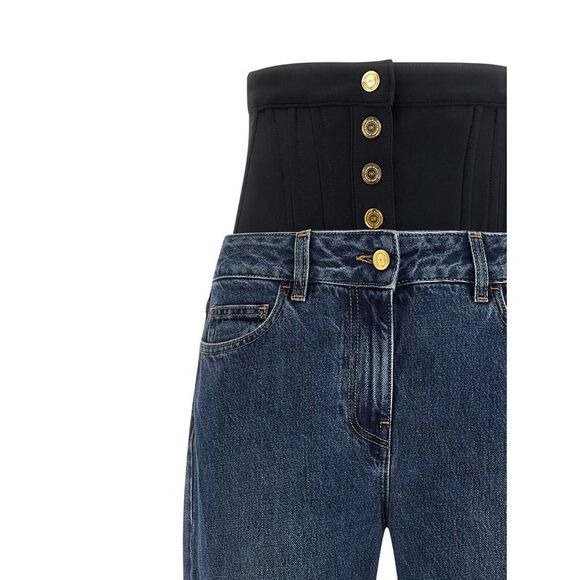 Elisabetta Franchi Women Bustier Insert Jeans